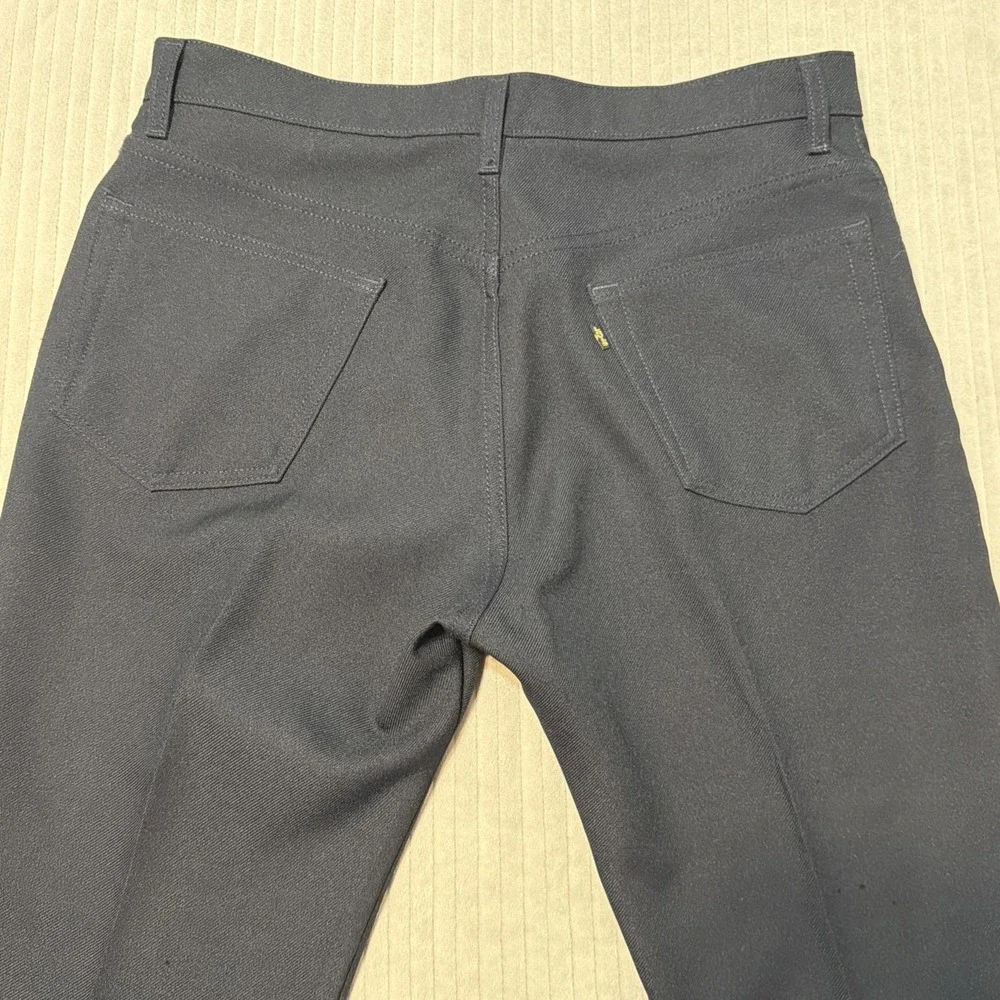 Levi's 517 Saddleman Boot Cut Black Slacks Pants Men 36x29